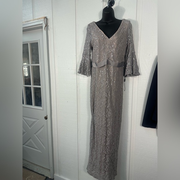 Calvin Klein Dresses & Skirts - Calvin Klein Gray Lace Overlay Dress Size 10 NWOT
